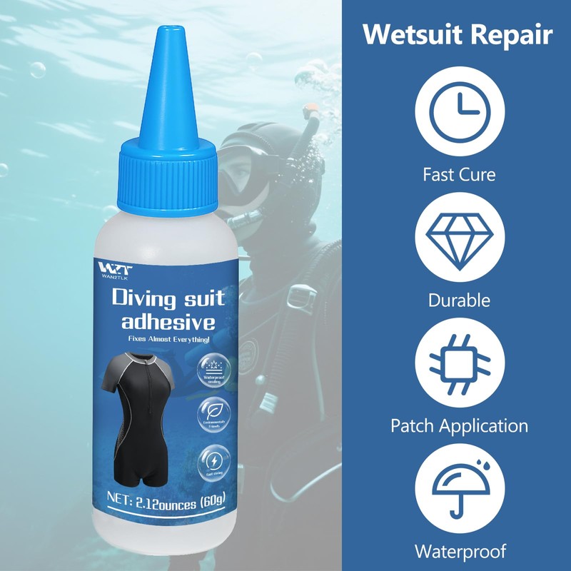 Wetsuit Repair Glue & Fast-Dry Adhesive Kit - Professional Sealant