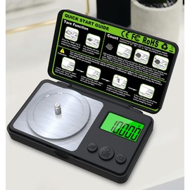 JOPHEK Precision Digital Scale 50g/0.001g Milligram Scale with High Accuracy LCD Display Includes Calibration Weight, Tweezers, Tray and Measuring Cup, Ideal for Powder, Jewelry