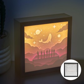 BTS "We Are Bulletproof" Inspired Light Box - Gifts for Kpop Lovers - BTS Gift - BTS Desk Accessories - BTS Room Decor