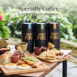 Bean of Fire Specialty Ground Coffee Red Bourbon Honey | 100% Made in El Salvador | Gourmet Quality | Medium Roast | Premium Coffee Gift | Single Origin | 16 oz