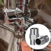 CYUaoao 1/2 Inch Double Nipple Shower Hose Adapter Stainless Steel