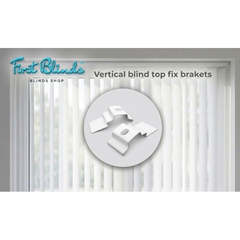 First Blinds Vertical Blind Top Fix Brackets 10 Professional Quality