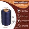 KAQRHFT Sewing Thread, Leather Upholstery 437 Yards 630D/0.55mm Round Waxed