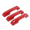 PDKLIN for Bronco Door Handle Cover Trim Red Fit for