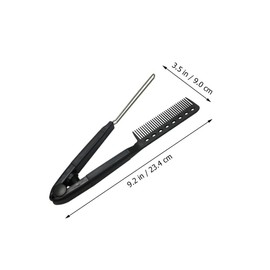 BIUDECO Hair Straightening Brush V-shaped Comb Styling Tool Material Compact Design Hairstyle Comb