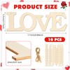 SRIZIAN 10Pcs Love Unfinished Wood Craft, Love Letter Wooden Ornaments