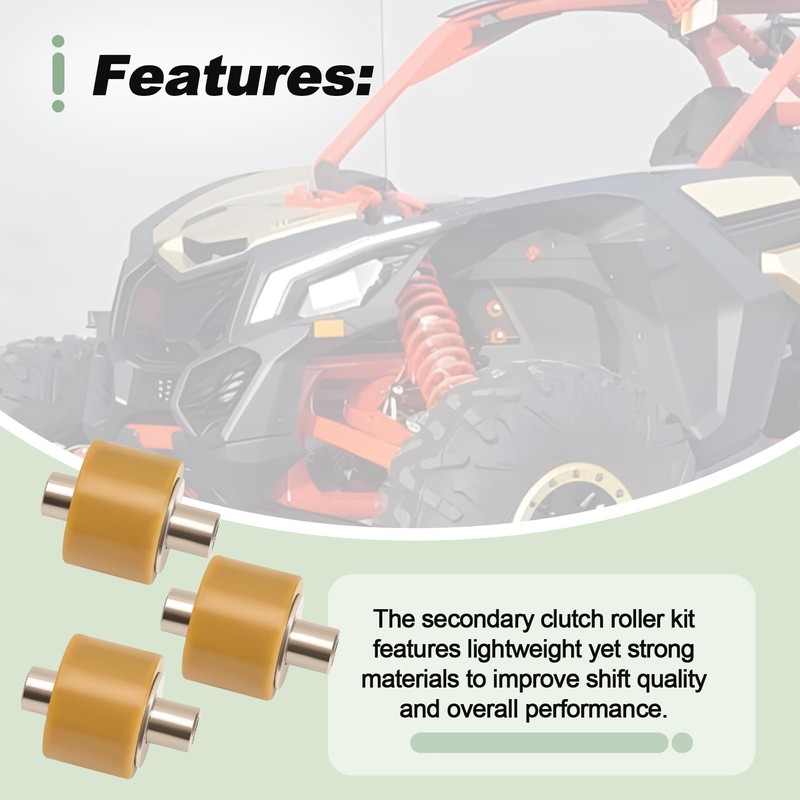 3 Set Secondary Clutch Roller Kit Fits for Can-Am 2017-2023