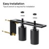 TOIMIOTOIM Black Heavy Duty Slide Gate Guide Roller 3" Sliding