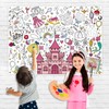 Nicime 43.3x31.5Inch Pink Princess Giant Coloring Poster with Picture, Birthday