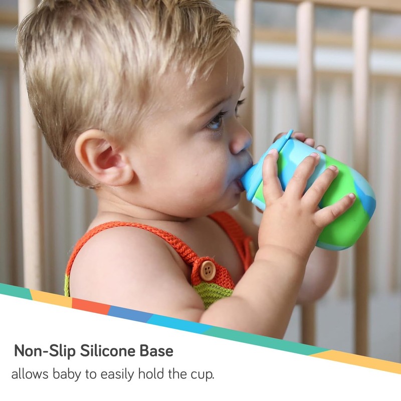 Nuby Silicone Tie-dye First Training Cup with Free Flow Soft