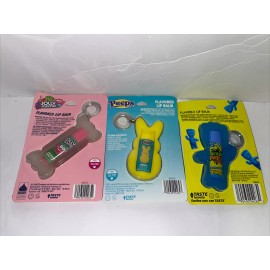 Taste Beauty Lot Three (3) NEW Lip Balm & Keychain Peeps, Jolly Rancher & Sour Patch Kids