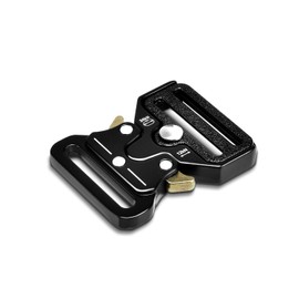 ManTangSun 1-1/4 Inch Tactical Buckle Replacement, Metal Heavy Duty Tactical Belt Buckles for Webbing Nylon Strap, Dog Collar, Harness, Military Buckle Backpack Clip Hardware, Black