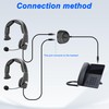 XMSJSIY RJ9 Telephone Training Adapter Headset Splitter 4P4C Phone Line