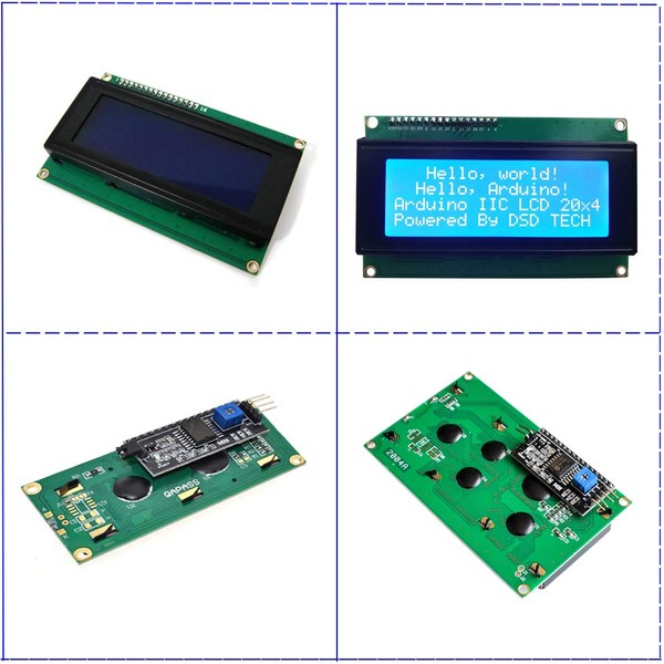 DSD TECH SH-D2004 20x4 2004 LCD Display Screen Blue with