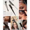 Slick Back Hair Brush & Hair Wax Stick Set for