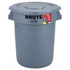 Rubbermaid Commercial 863292GRA Brute Container All-Inclusive, Round, Plastic, 32 gal,