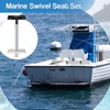Timtin 6 Pcs Boat Seat Pedestals and Bases Kit Package