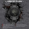 Men's Carbon Fiber Outdoor Sports Digital Watch Compass Altimeter Barometer