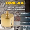 Drilax 3" Heavy Duty Masonry Diamond Hole Saw | Precision
