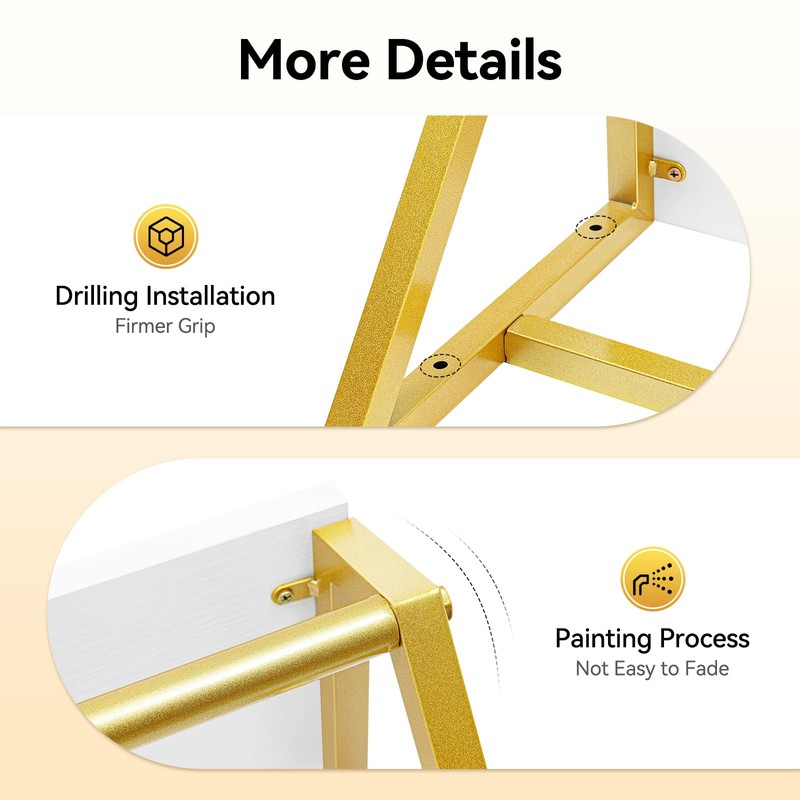 ILWorkTLs Wall Mounted Clothes Rack with Top Shelf,Display Garment Rack,Heavy