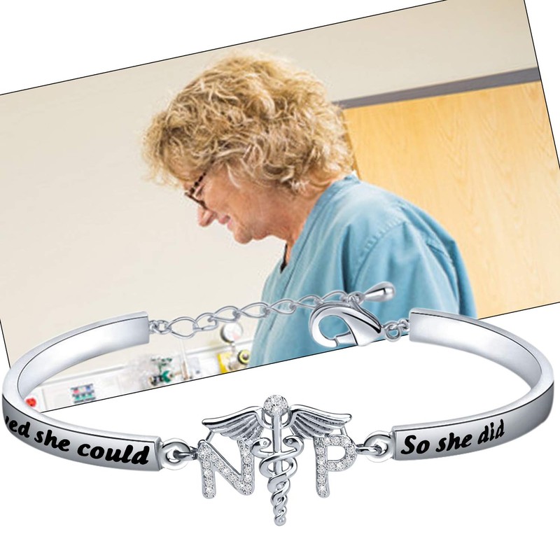 Pulsera de enfermera profesional de HOLLP con texto en inglés