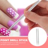 Beavorty 2pcs Stainless Steel Cuticle Pusher Nail Cleaner Remover Cutter