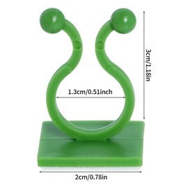 Yolyoo 100pcs Wall Plant Clips for Climbing Plants, Green