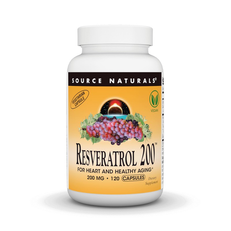 Source Naturals, Resveratrol 200 mg - 120 Vegan Tablets |