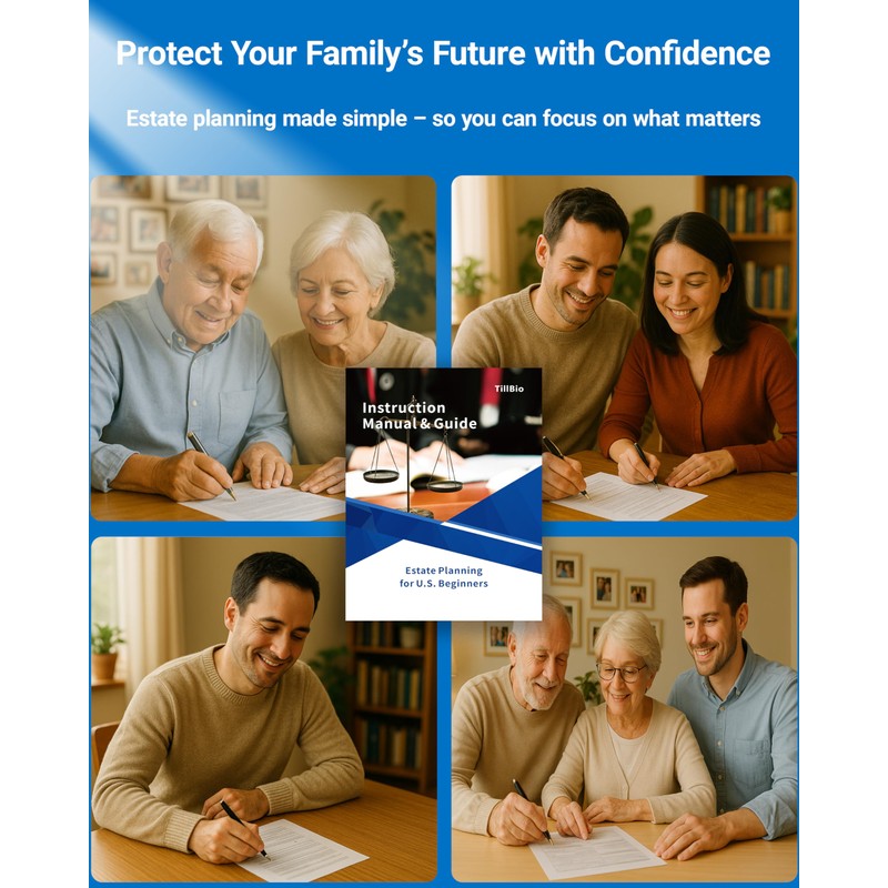 TillBio 2025 3-in-1 Estate Planning Kit – Includes Last Will,