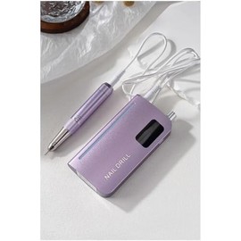 Professional Coreless Electric Nail Drill, 45000 RPM Portable Alloy Nail File Machine Rechargeable for Nail Salon,Midicure,Pedicure (Purple)