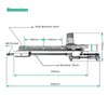 Reciprocating Cycle Linear Actuator, DC 24V Adjustable Telescopic Rocker Arm