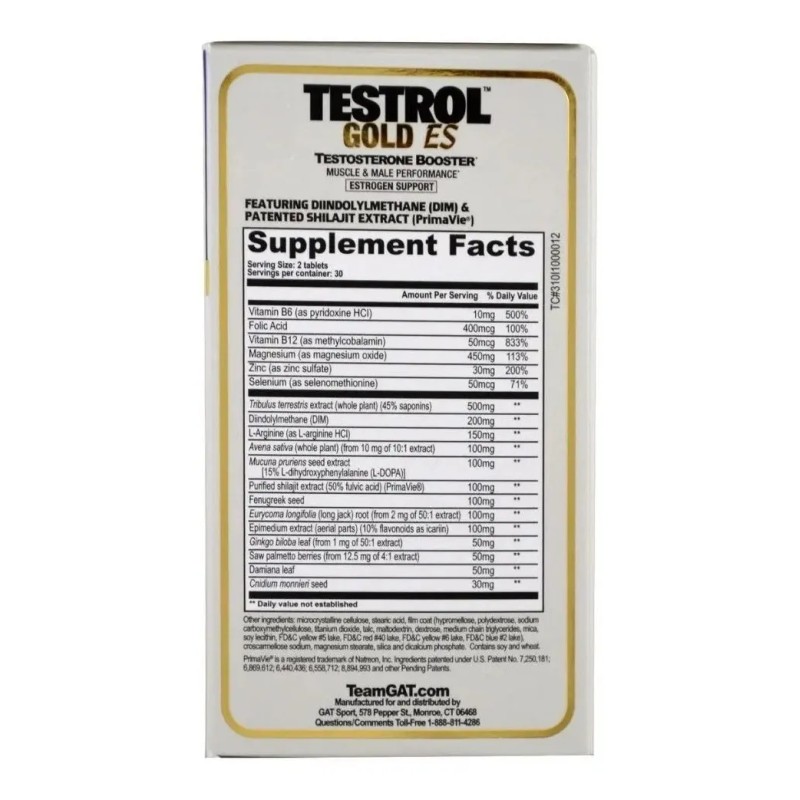 Gold Gat Pro Hormonal Testosterona Masa Muscular
