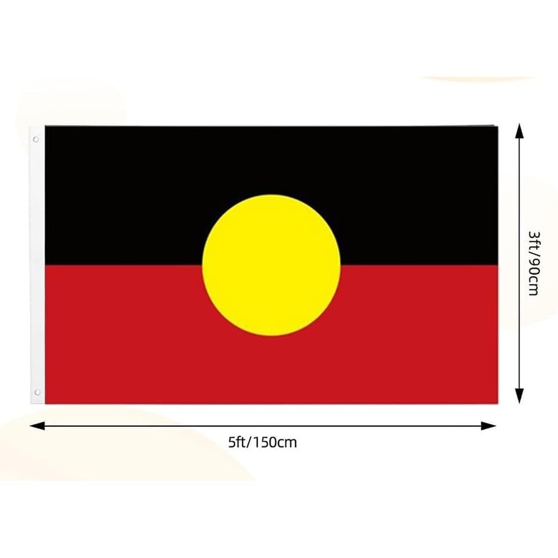 AUPOINT Australian Aboriginal Flag, 90 x 150 cm, Both Sides,
