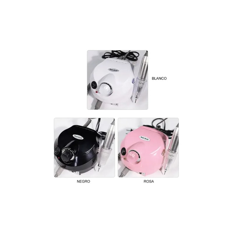 Amoladora De Uñas Profesional 35000 Rpm Color Rosa Pálido