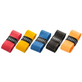 Raquex Racket Overgrip Tape - 5 Pack Multicoloured Racquet Over Grip - Anti Slip Overgrip for Tennis Racket, Badminton, Squash – Recyclable cardboard outer packaging
