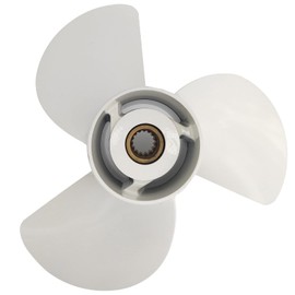 WHNIG 13 1/2x15-K 6E5-45947-00-EL Boat Motor Aluminum Outboard Propeller - for Yamaha Outboard Engines 60HP 70HP 75HP 80HP 85HP 90HP 115HP 130HP - 15 Tooth-RH