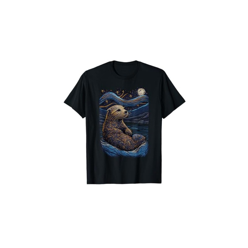 Otter Starry Night T-Shirt