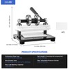 Leather Cutting Machine, 1.5 Ton Manual Press Die Cutter with