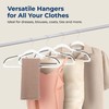 SereneLife Plastic Clothes Hangers, 30-Pack Hanger Set with Non-Slip Rubber