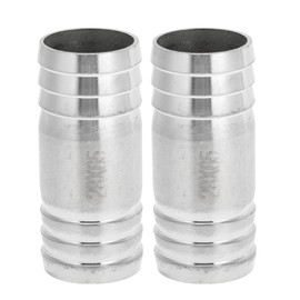 HOPESPANNER Hose Barb Fittings for Air Water Oil Gas Fuel 1.1" Hose Barb Tubing Connector 2.6" Length 304 Stainless Steel 2 Pcs