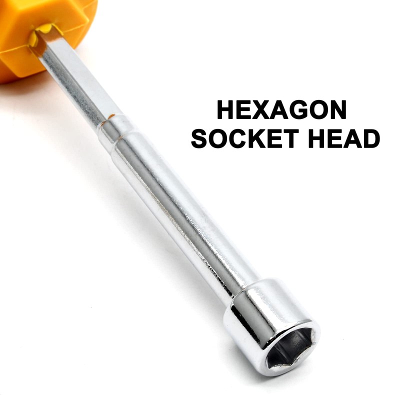 Piutouyar 10mm Socket Wrench Screwdriver, Hex Nut Driver, Steel Cushion