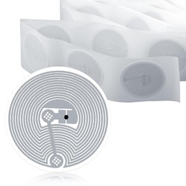 10pcs NFC Stickers, 1 Inch Ntag216 NFC Tag Stickers Round NFC Cards Programmable 888 Bytes Memory Ntag216 Tags Compatible with NFC-Enabled Phones & Devices