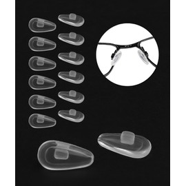 6 Pairs Replacement Nose Pads for Oakley Barrelhouse OX3173 OX3174/Sway Bar OX5073 OX5076/Limit Switch OX5119 OX5121/Taproom OX3204 OX3202/Extender OX3249/Coupler OX8053 Eyeglasses, Clear