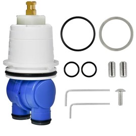 RP19804 Single-handle Universal Cartridge Assembly Fit for Shower Tub 1300/1400 Series Faucet Delta Monitor Cartridge, Rough-in Valve Cartridge Repair Kit (1993-2007),Included RP22734 Bonnet Nut