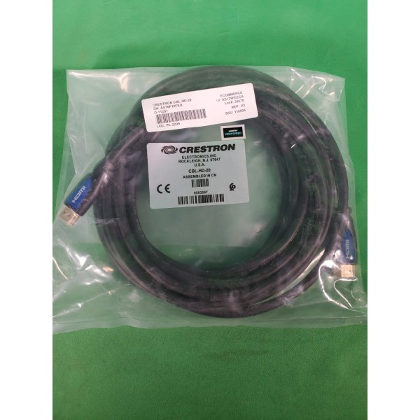Universal Crestron CBL-HD-20 20' Cable HDMI to HDMI 6503567