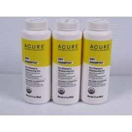 Acure LOT OF THREE BOTTLES Acure Dry Shampoo  1.7 Oz, Rosemary & Peppermint