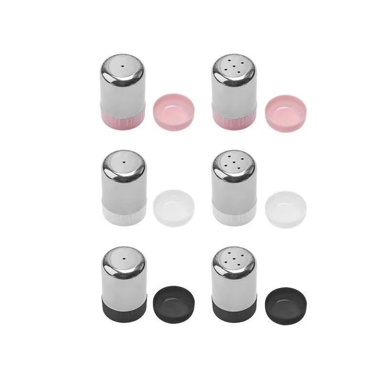 Silver Sugar Shakers Spice Salt Pepper Organizer Container Dust-proof Stainless