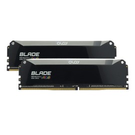 OLOy DDR4 RAM 16GB (2x8GB) Piano Black Blade RGB 3600 MHz CL18 1.35V 288-Pin Desktop Gaming UDIMM (MD4U0836180BRPDE)