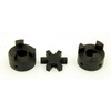 5/8" to 1-1/4" L095 Flexible 3-Piece L-Jaw Coupling Coupler Set