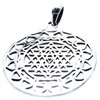 Kiss of Leather Sri Yantra Pendant 925 Sterling Silver No.